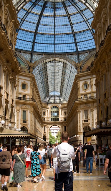 Galleria Vittorio Emanuele II interior afternoon