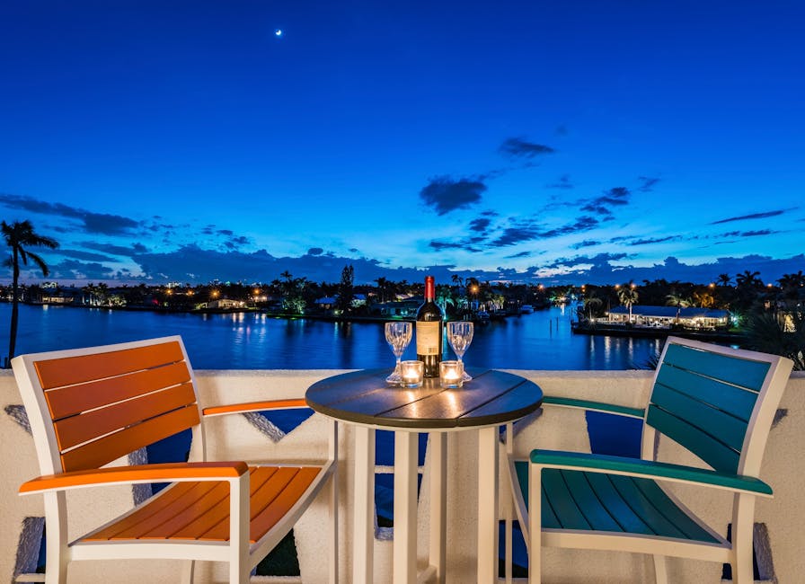 Lake Como lakeside restaurant dusk table