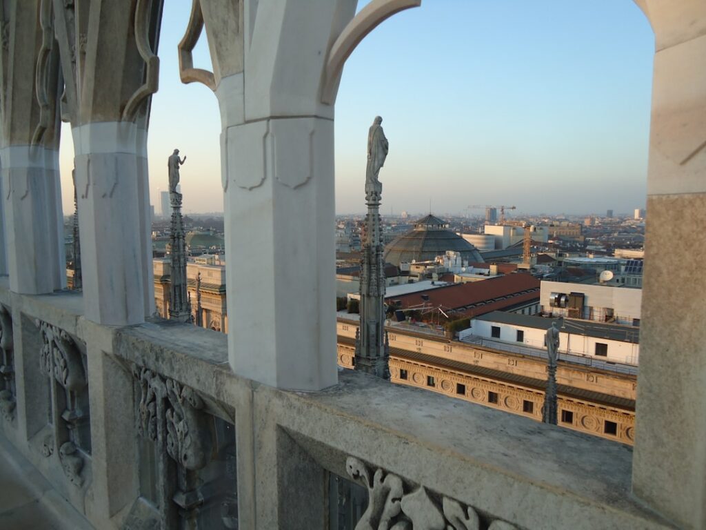 Rinascente rooftop terrace Duomo view