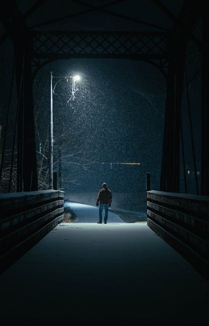 Navigli bridge night reflections people walking