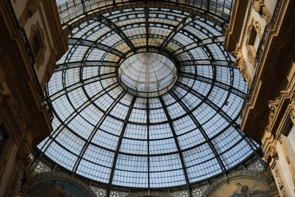 Dôme en verre de la Galleria Vittorio Emanuele II à Milan