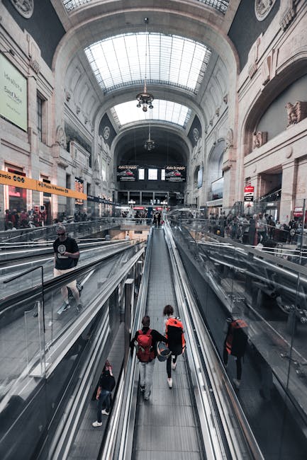 Milano Centrale station main hall daylight